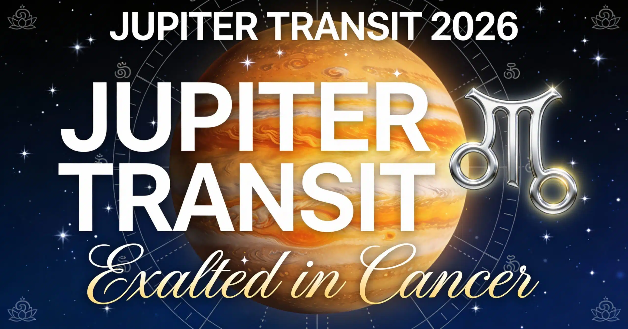 Jupiter Transit 2026: Exalted in Cancer with Ashtakavarga Score Calculator